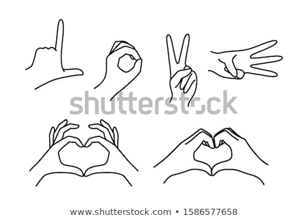 Foto stock: Hands Make Heart Shape