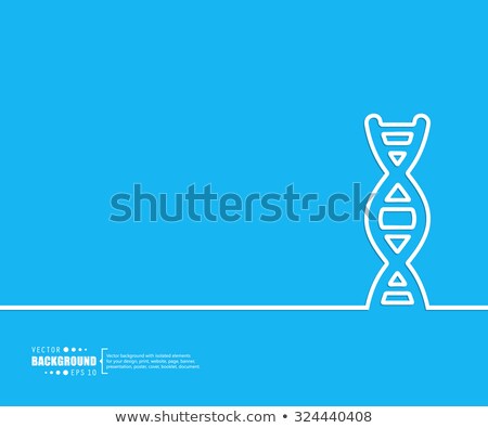 Сток-фото: Dna Structure Vector Chemistry Cover Strand Sequence Illustration