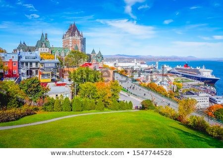 Сток-фото: Beautiful Historic Chateau Frontenac In Quebec City