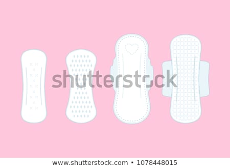 Stock fotó: Vector Set Of Sanitary Napkin