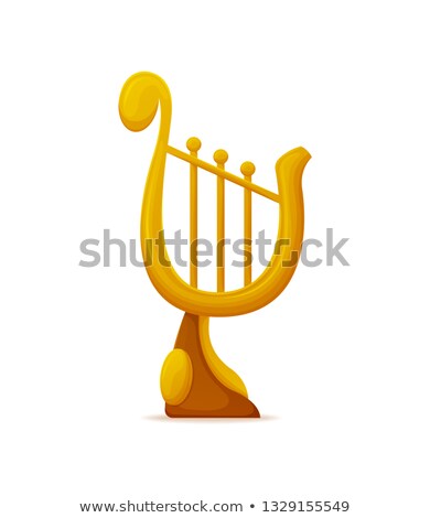 Imagine de stoc: Golden Lira Award Trophy With Strings Vector