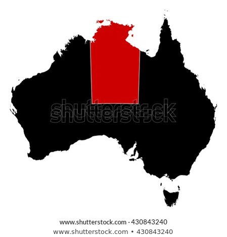 Map Of Australia Northern Treeitory Highlighted Foto stock © Schwabenblitz