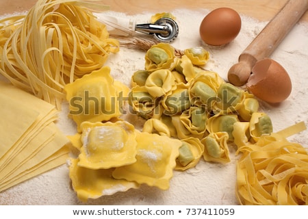 Сток-фото: Homemade Raw Italian Tortellini