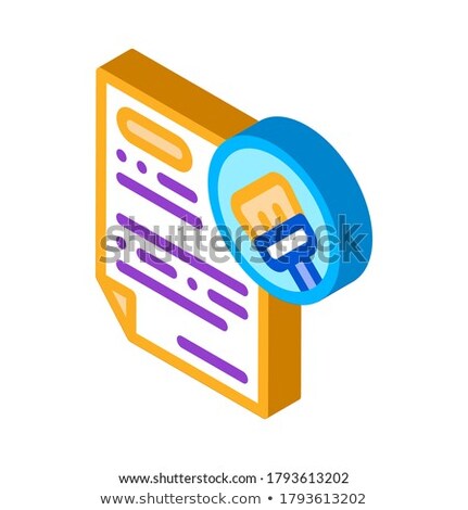 Agreement Clean Isometric Icon Vector Illustration [[stock_photo]] © pikepicture