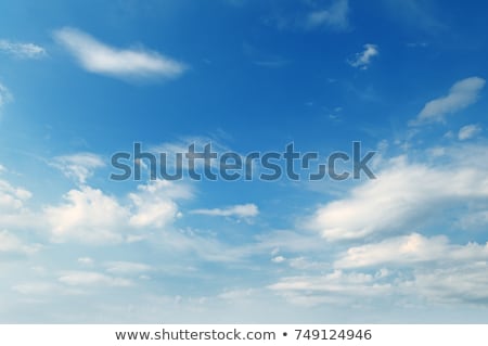 Stockfoto: Plumose Clouds In The Blue Sky