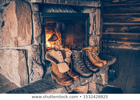 Stock photo: Hiking Boots Vintage