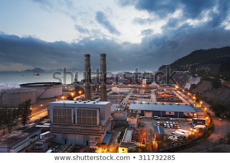 Foto stock: Complex Of Factory Buildings Production Plant