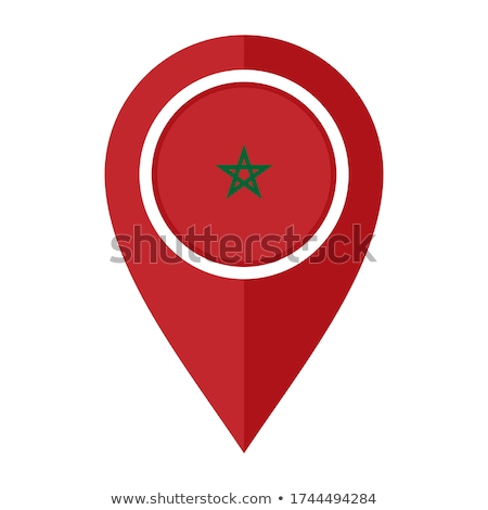 Stock fotó: Morocco Flag Vector Illustration On A White Background