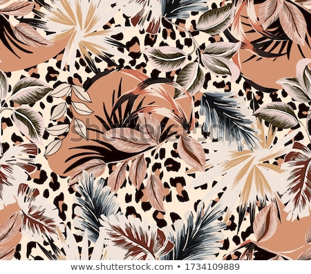 Zdjęcia stock: Floral Contrast Seamless Pattern Design