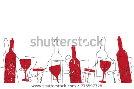 Stock photo: A Wine Glass With A Pattern Vector