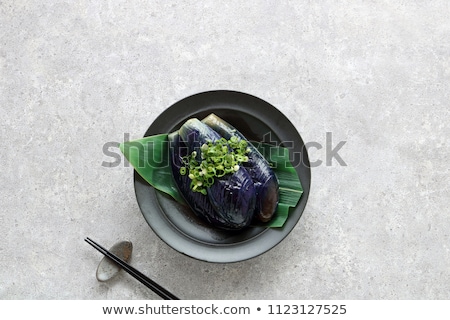 Stock photo: Purple Eggplant Japanese Food