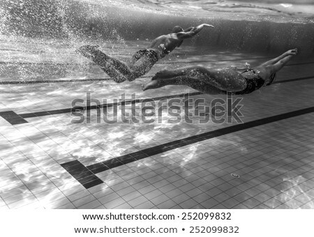 Stock photo: Scene With Two Swimmers In The Pool