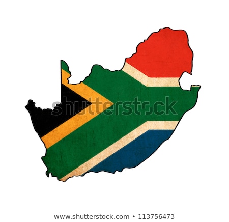 Stock photo: Republic Of South Africa Retro Flag