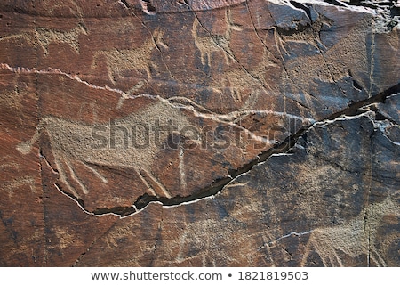 Stock photo: Petroglyph