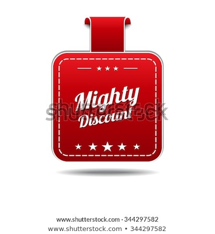 Zdjęcia stock: Mighty Deals Red Vector Icon Design