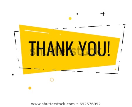 Foto stock: Thank You In A Flat Style