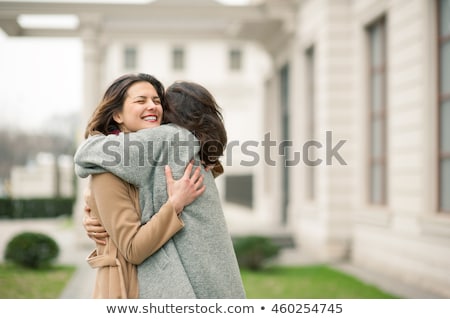 Zdjęcia stock: Pretty Young Happy Women Friends Walking Outdoors