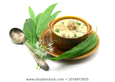 Stock photo: Bear Garlic And Herbs Soup