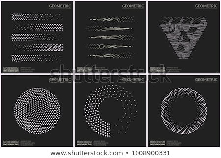 Set Of Six Covers With Abstract Patterns Foto d'archivio © Vanzyst