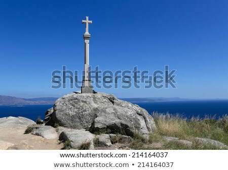 Cross In Finisterre End Of Saint James Way In Spain Foto stock © jorisvo