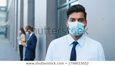 Stock photo: Business Person Looking To The City From Distance