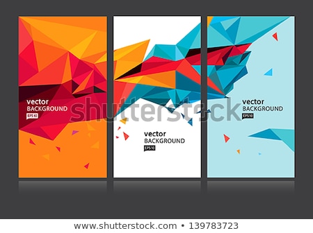 Stockfoto: Colorful Abstract Triangle Symbol Of Letter A