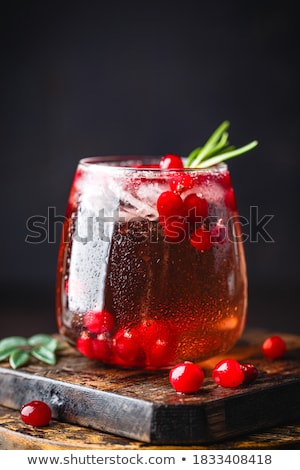 Stok fotoğraf: Cranberry Drink And Berries