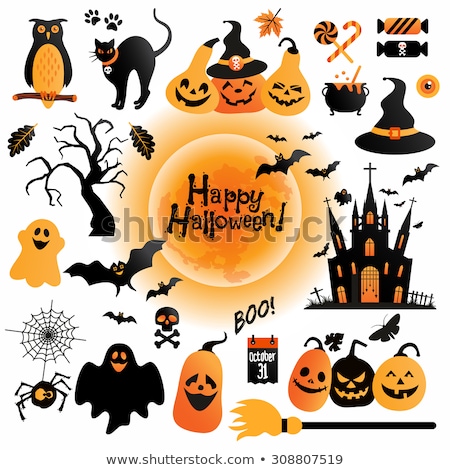 Сток-фото: Pumpkin Isolated Icon Halloween And Fall Vector Illustration