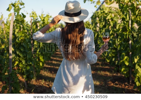 Woman In Vineyards ストックフォト © lithian