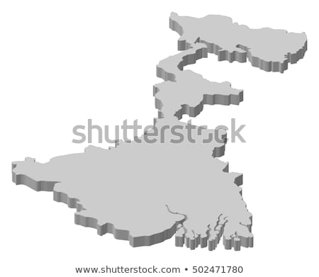 Map Of India West Bengal Highlighted Stok fotoğraf © Schwabenblitz