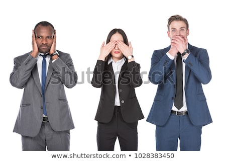 Stock photo: Businesswoman - Hear No Evil