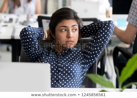 Stock fotó: Young Tired Or Bored Female Employee