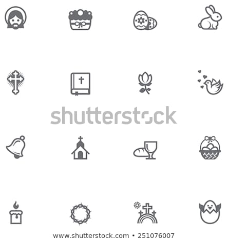 Church Bells Icon Vector Outline Illustration Stock photo © tele52