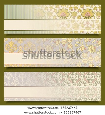 Seamless Wallpaper Set For Vector Retro Background Old Texture Foto stock © kostins