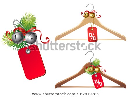 Vector Silver Jingle Bells With Gold Bow Stock photo © Kraska