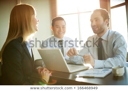 Foto stock: Business Partners Competition Of Businessman
