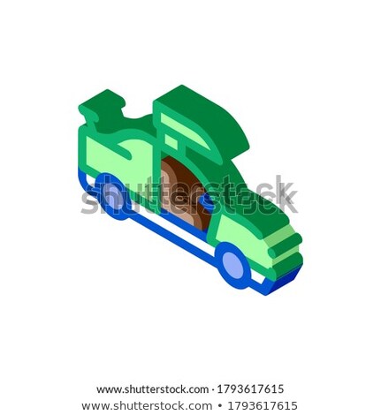 Car Door Tuning Isometric Icon Vector Illustration [[stock_photo]] © pikepicture