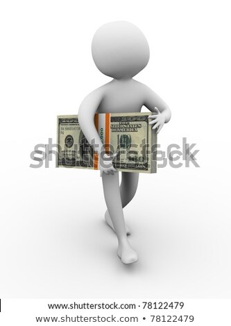 3d Man Winner Of Ten Thousand Dollar Stock fotó © nasirkhan