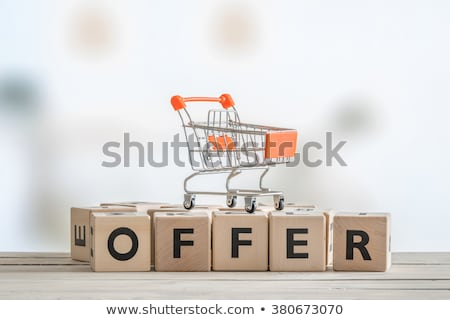 Stock photo: Special Offer On Wooden Table