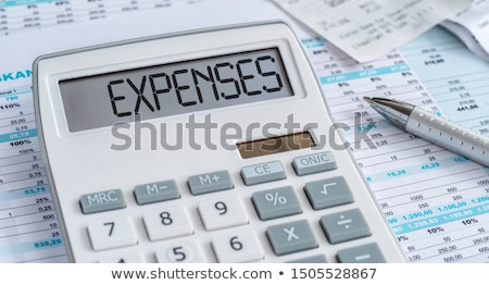 Stock foto: A Calculator With The Word Expenses On The Display