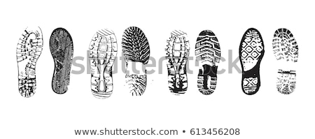 Stok fotoğraf: Vector Illustration Set Of Footprints