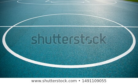 Stock photo: Park Basketball Ring Close Up And Blue Sky