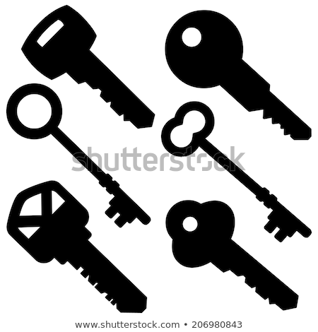 Stockfoto: Assorted Key Silhouettes