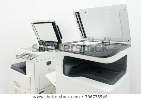 Stock photo: Close Up Working Printer Scanner Copier Device