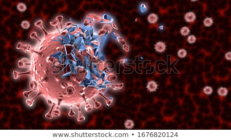 Stok fotoğraf: 3d Rendering Of Bacteria