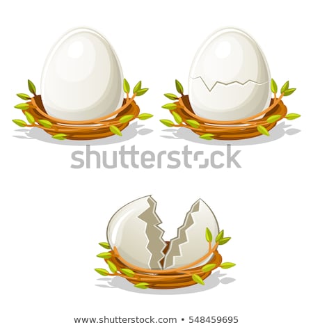 Foto stock: Easter Eggs In A Bird Nest
