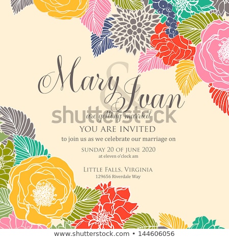 Foto stock: Vintage Easter Invitation Card With Ornate Elegant Retro Abstrac