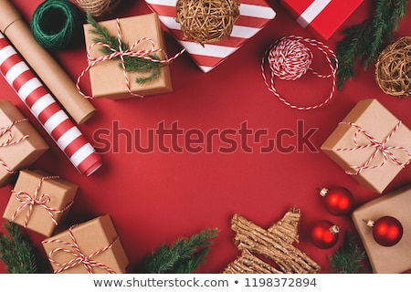 Stock foto: Christmas Gift And Presents Wrapping