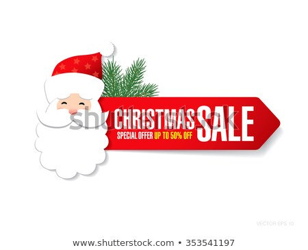 Stock fotó: Christmas Offer Yellow Vector Icon Design