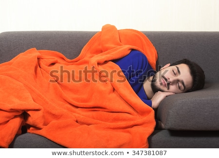 Foto stock: Rest Fatigue Sleep On The Couch Siesta